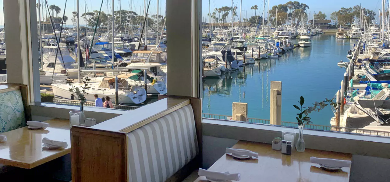 upscale waterfront dining with views of the dana point harbor and capistrano beach at harpoon henrys