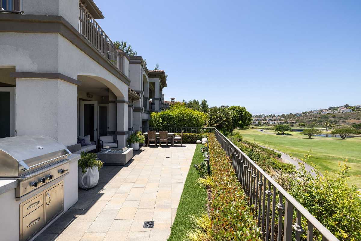 Back patio and views of Monarch Beach Golf Links homes sold by top local realtor agents in Orange County, CA