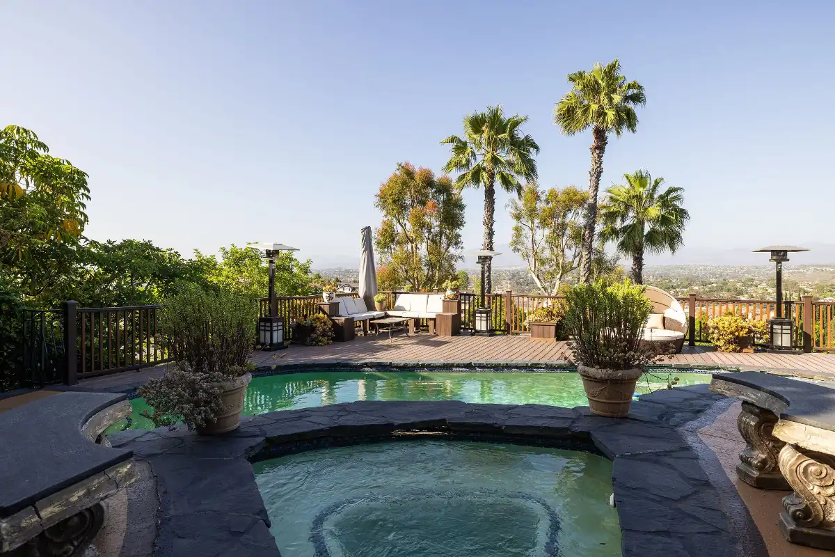 Backyard with pool and views help sell your house in Laguna Hills fast along with smart pricing and listing strategy with top local agents